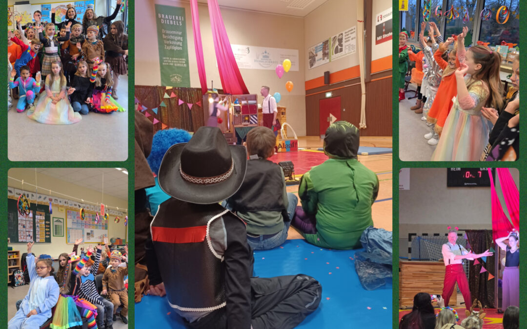 Bunter Karnevalstag an unserer Schule – feiern, lachen und staunen 🎭🎉