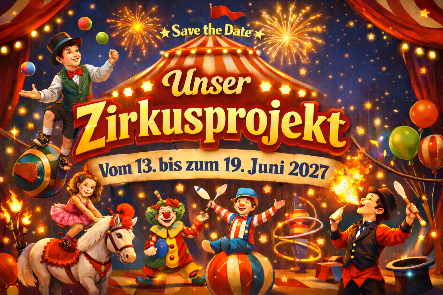 Save the Date – Unser Zirkusprojekt 2027 🎪