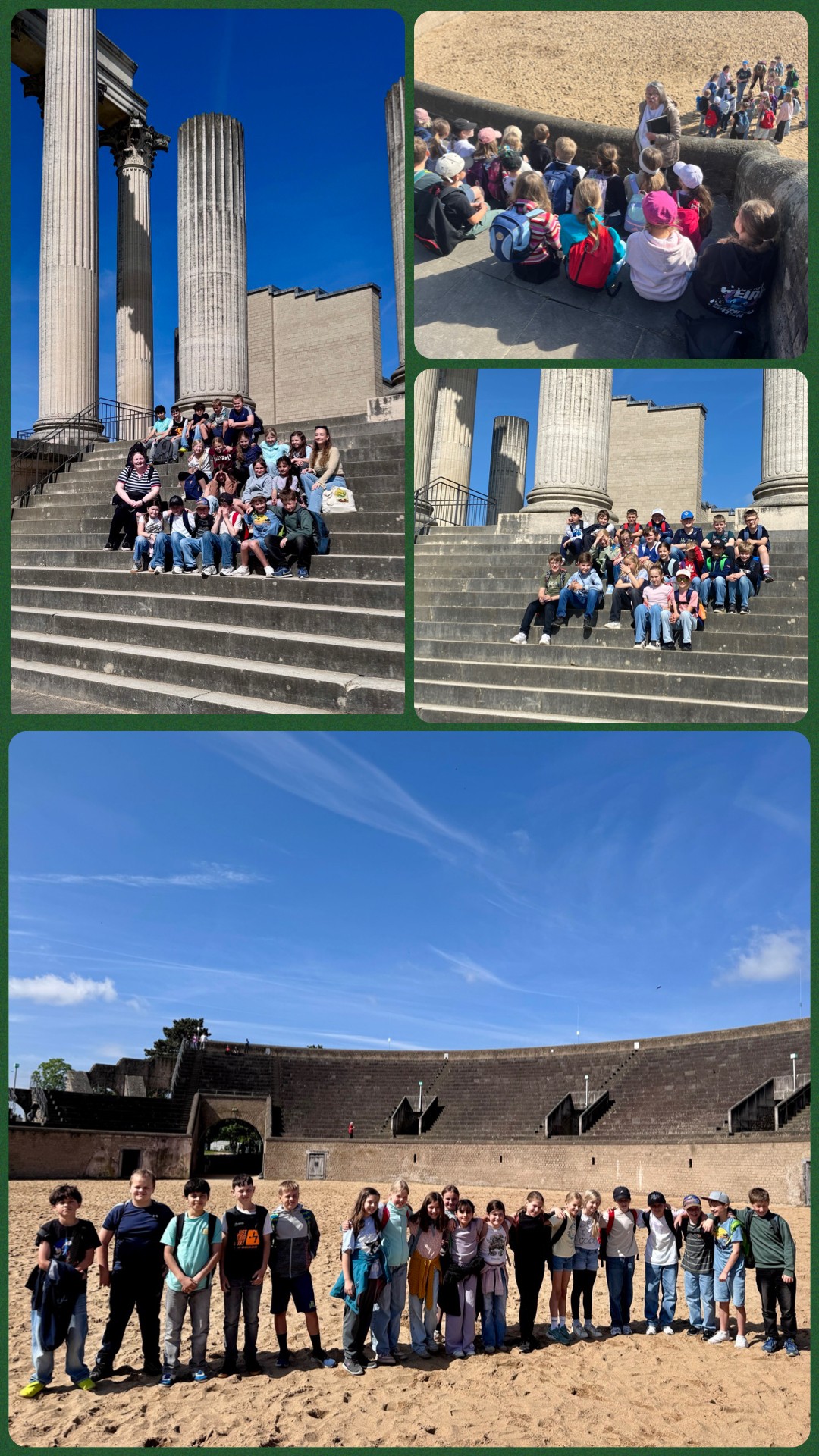 Die 4. Klassen auf den Spuren der Römer in Xanten
